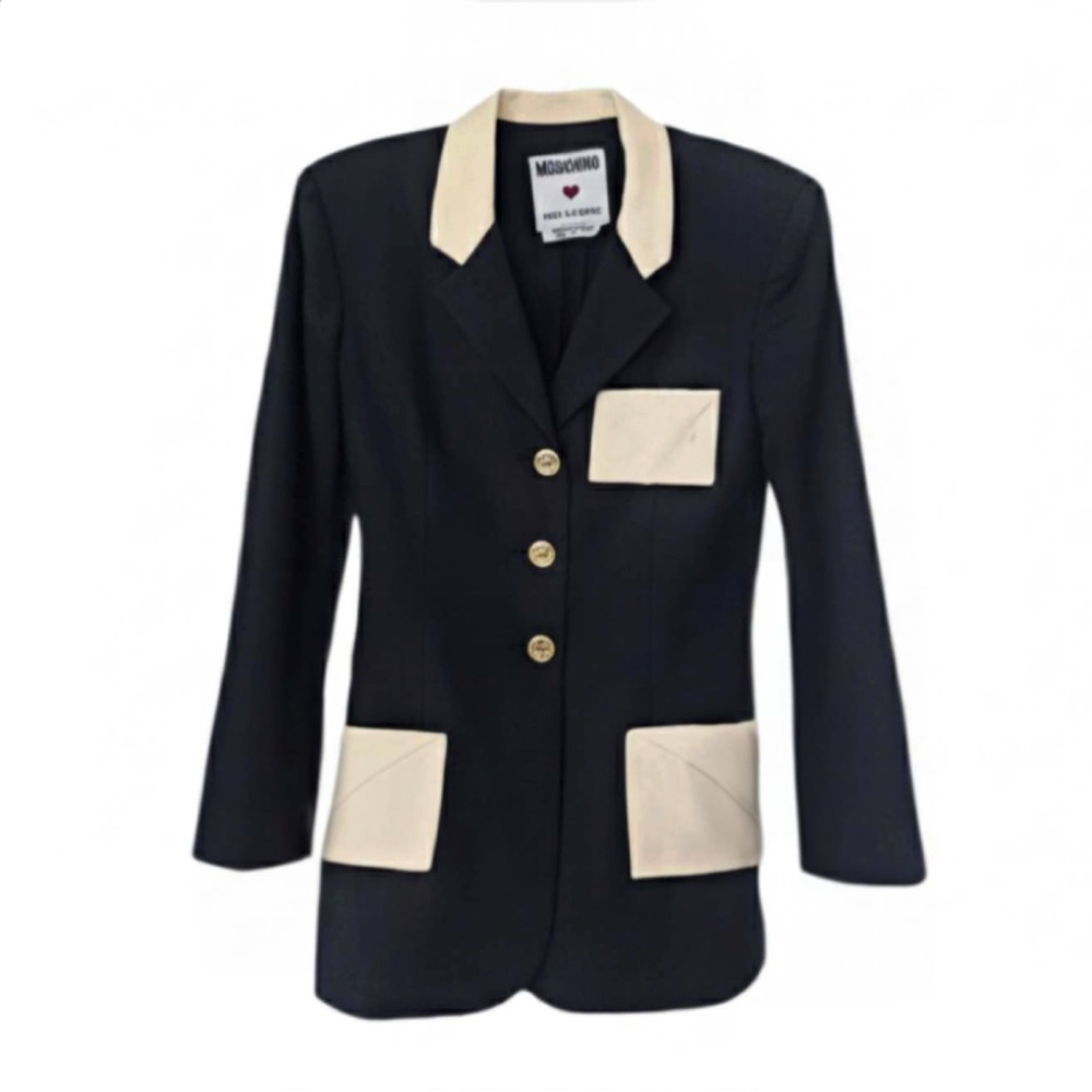 Vintage Moschino Prêt-à-Porter Envelope Pocket Blazer - 90s Made in Italy